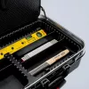 Mechanikos įrankių rinkinys Knipex 00 21 06 — 68 įrankiai, su ilgosiomis replėmis ir vandens pompos replėmis, raudoni/geltoni įrankiai, juodas lagaminas (515×438×265 mm)