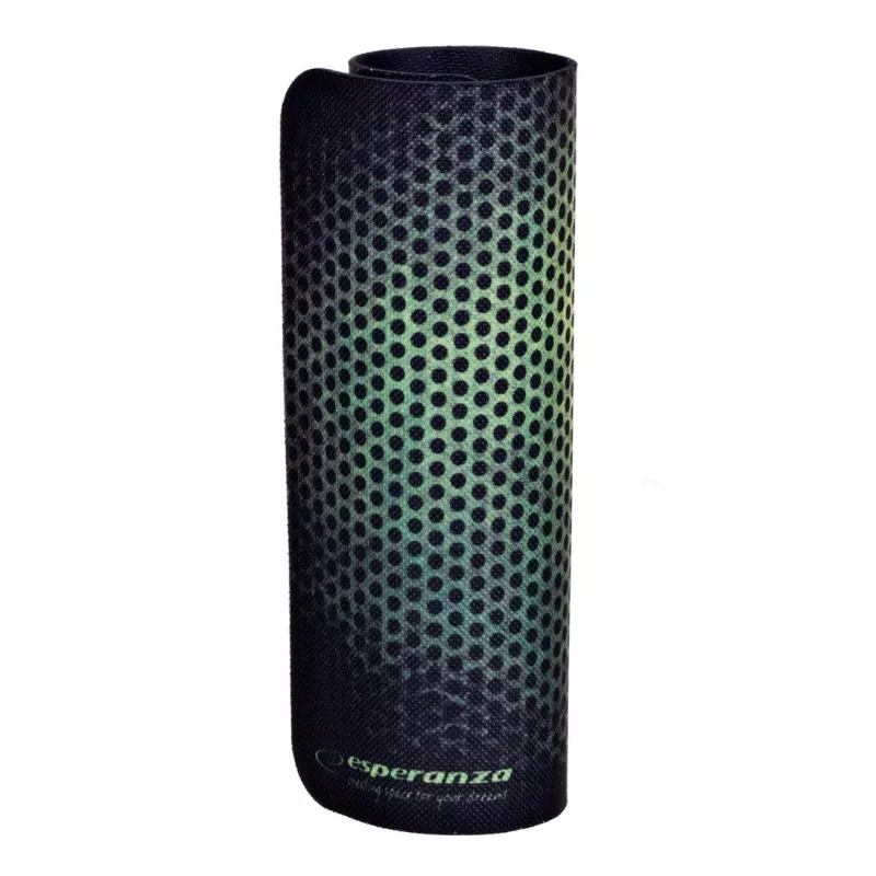 Pelės kilimėlis ESPERANZA EGP102G — žaidimų guminis kilimėlis 300×240 mm, 3 mm, žalias/juodas, neslidus