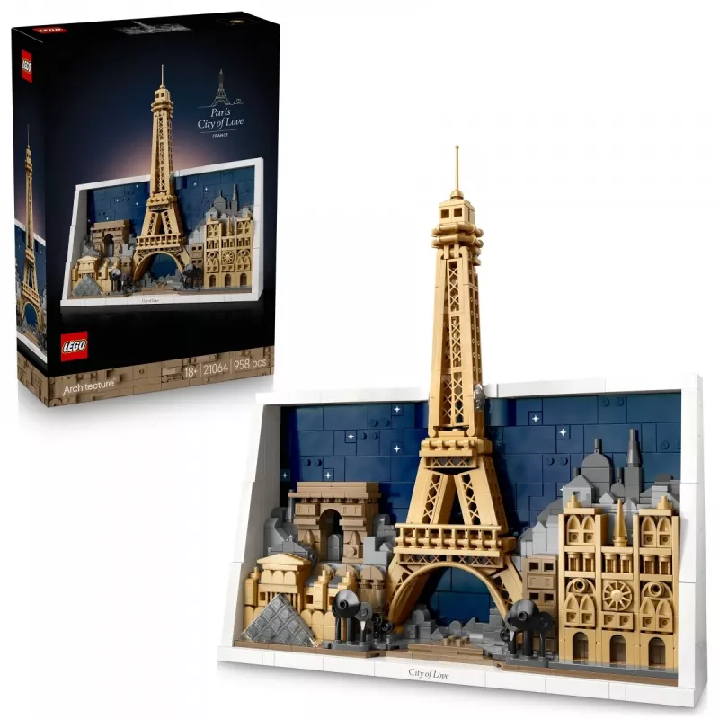 LEGO ARCHITECTURE 21064 Paris – Meilės miestas