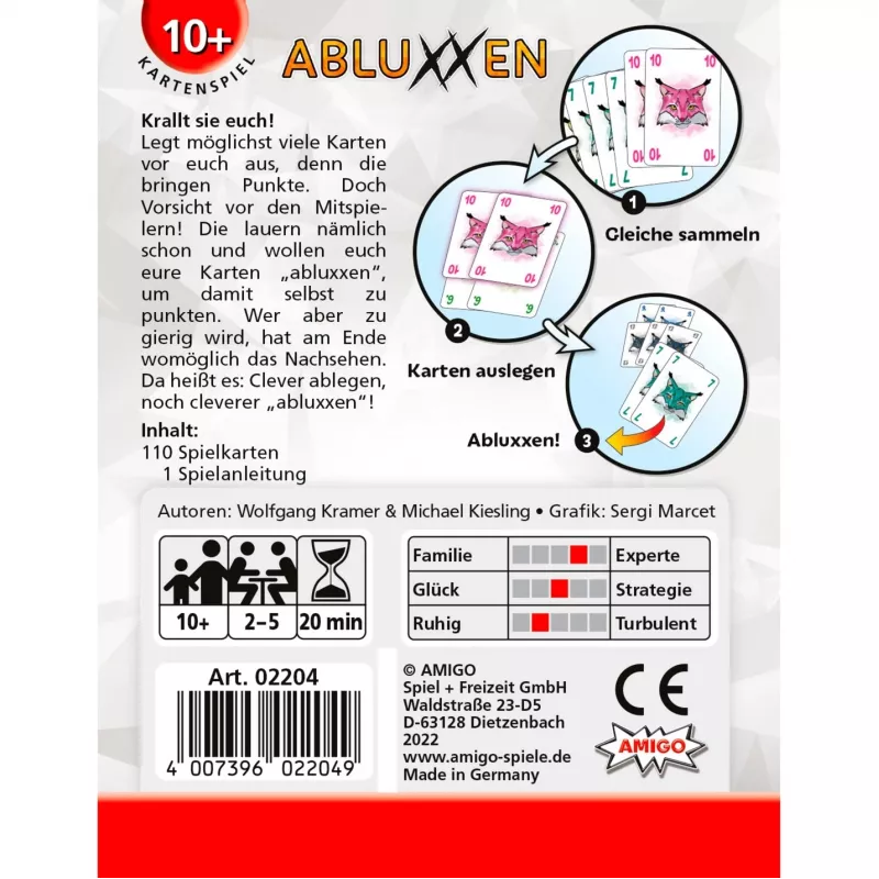 “Amigo 02204” stalo žaidimas “Abluxxen” 20 min.