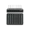 Manhattan įkrovimo stotelė, 6x USB-A prievadai, išėjimai: 6x 2,4 A, Smart IC, LED indikatoriai, juoda, trejų metų garantija