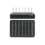 Manhattan įkrovimo stotelė, 6x USB-A prievadai, išėjimai: 6x 2,4 A, Smart IC, LED indikatoriai, juoda, trejų metų garantija