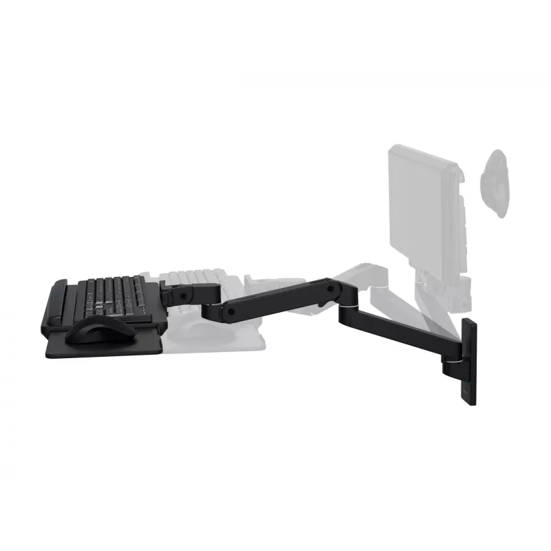 Klaviatūros spaustukas Ergotron LX Pro Wall klaviatūra Arm juodas aliuminis