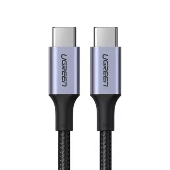 USB-C į USB-C kabelis UGREEN 90120B — 3 m, 5 A, PD, 20 V, 480 Mbps, juodas