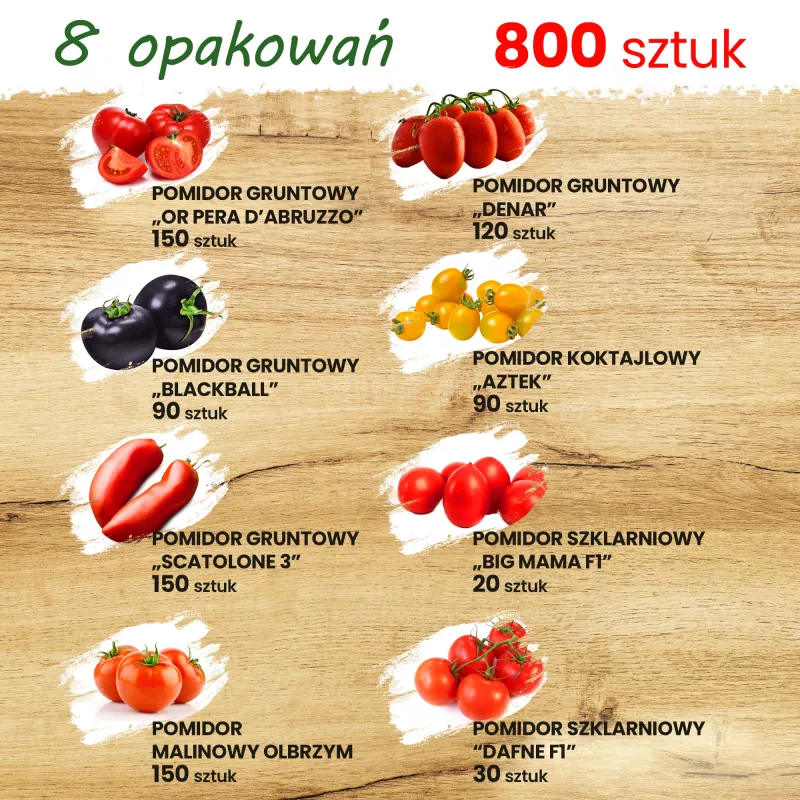 Toraf pomidorų sėklų rinkinys Eden - 8 pakuotės