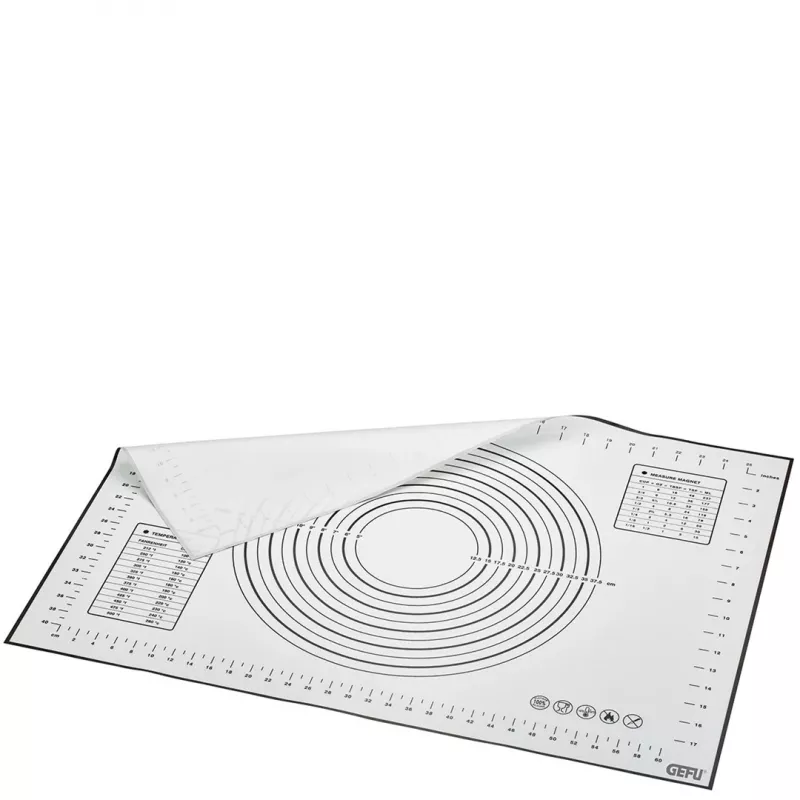 Kepimo kilimėlis GEFU PAD — silikoninis, dramblio kaulo spalvos, 500 × 700 mm
