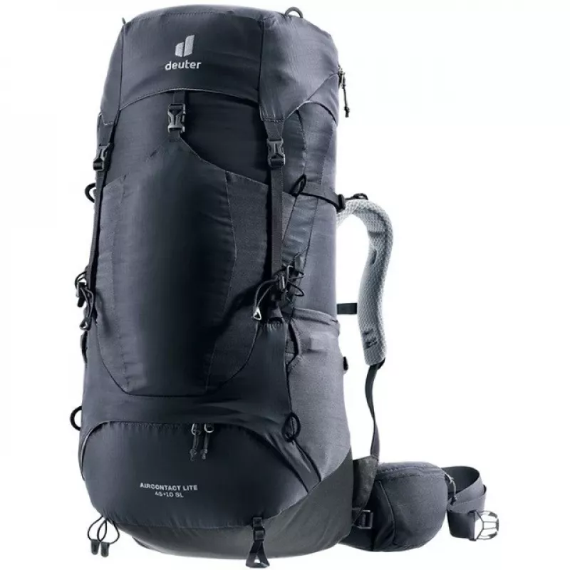 Deuter Aircontact Lite 45+10 SL moteriškas žygių kuprinė, juoda