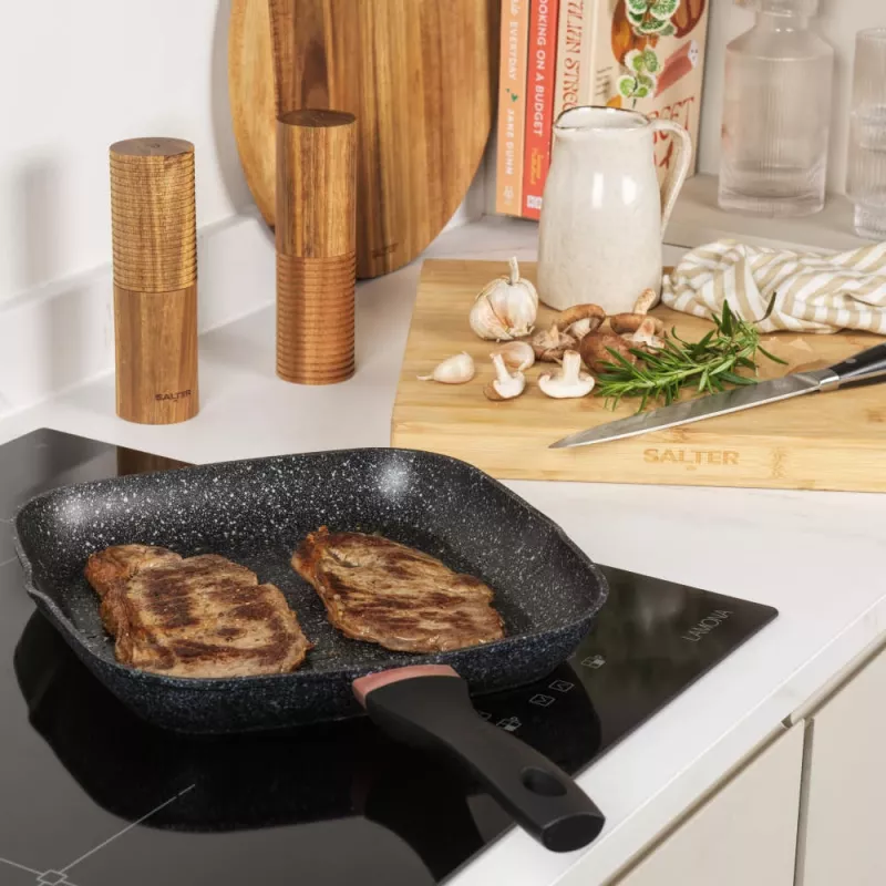 Griddle Pan Salter BW10702BRMFOB 28 cm Megastone su Thermo Collar