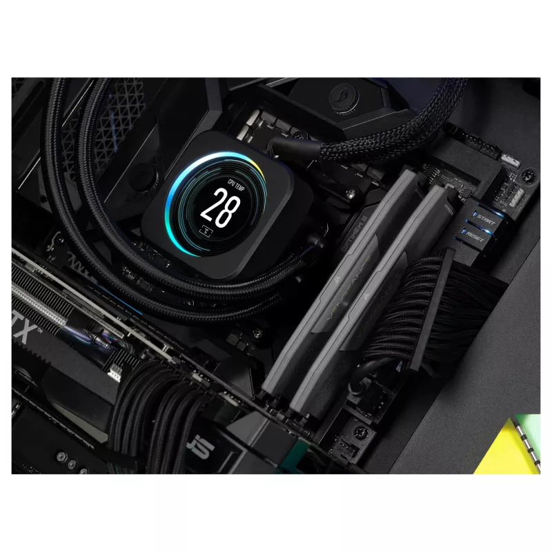 VENGEANCE DDR5 6000MT/s 16GB - Pilka DIMM / 1x16GB / DDR5 / 1.35V / Intel XMP and AMD EXPO