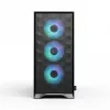 PC korpusas Fractal Design Pop 2 Air Juoda TG RGB Midi Tower — ATX/Micro‑ATX/Mini‑ITX, 3x120mm priekyje, 1x120mm gale, 2,5 colio+3,5 colio nišos
