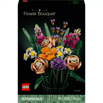 LEGO 10280 Icons gėlių puokštės dirbtinių gėlių rinkinys suaugusiems dekoratyviniai namų aksesuarai dovanų idėja moterims vyrams jai jam žmonai ar vyrui