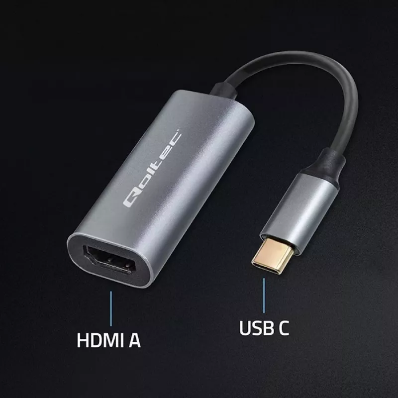 Adapter USB-C į HDMI 4K 60Hz 32AWG QOLTEC