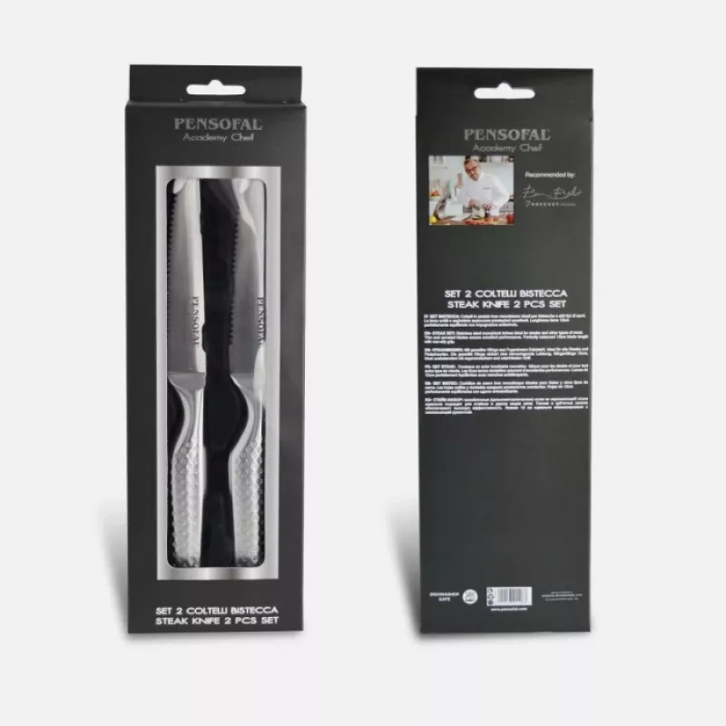 Virtuvinis peilis Pensofal Academy Chef Steak peilių rinkinys, 2 vnt.