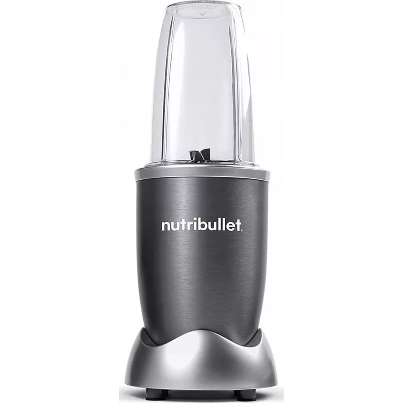 Puodelinis trintuvas NUTRIBULLET NB606B 600W, Tritan ąsotis 0,7 l, 6 peiliai, 1 greitis, 500 ml puodelis, pilkas