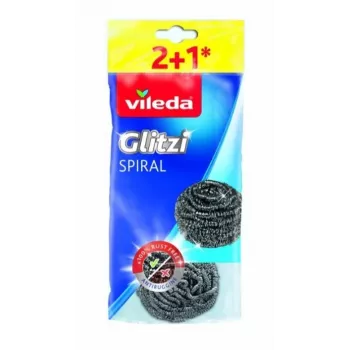 Plieninės šveitimo kempinėlės Vileda Glitzi Spiral 3 vnt.