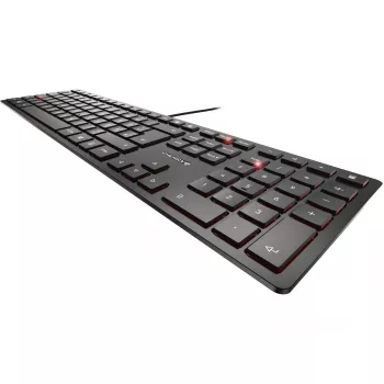 CHERRY KC 6000 Slim klaviatūra universali USB QWERTZ vokiška juoda