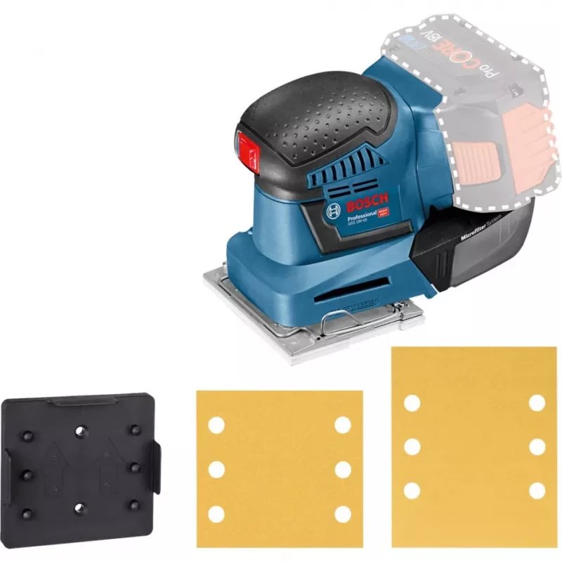 Bosch GSS 18V-10 Professional akumuliatorinis orbitinis šlifuoklis
