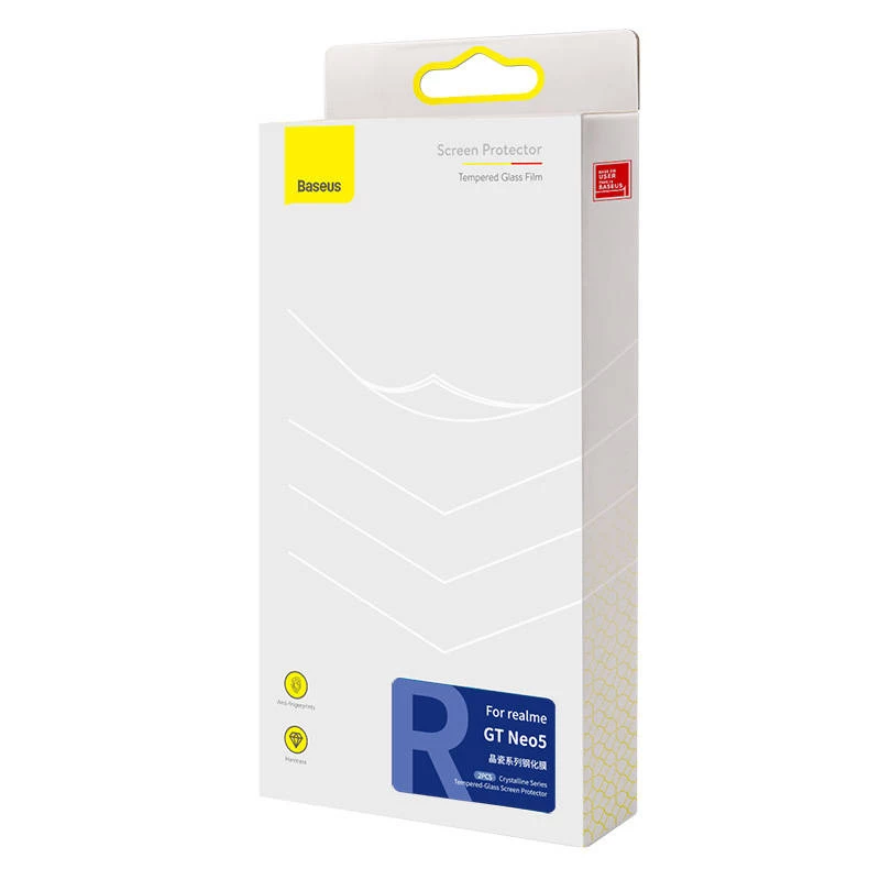 Grūdinto stiklo ekrano apsauga Baseus, skirta realme GT Neo5 — 0,3 mm storio, 9H kietumo