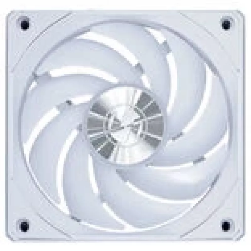 120mm korpuso ventiliatorius Lian Li UNI FAN CL Wireless — baltas, belaidis RGB valdymas, suderinamas su daisy-chain jungtimi