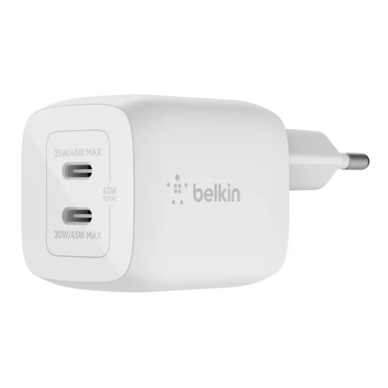 Belkin WCH011vfWH Nešiojamas kompiuteris, išmanusis telefonas, planšetė Baltas AC greitasis įkrovimas patalpose
