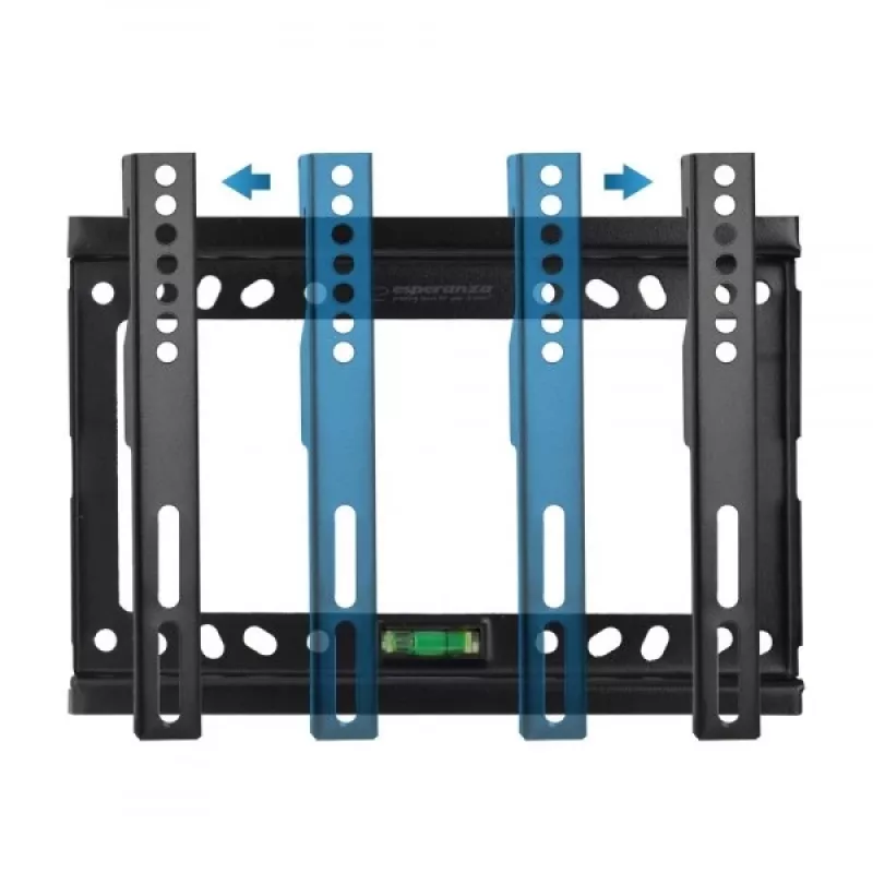 TV sieninis laikiklis Esperanza PERSES, skirtas 35,6–127 cm (14–50 colių) ekranams, VESA 75x75–200x200, maks. 25 kg, juodas