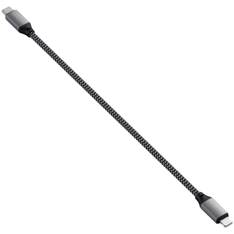 Satechi ST-TCL10M USB laidas 0,25 m USB C USB C/Lightning juoda pilka