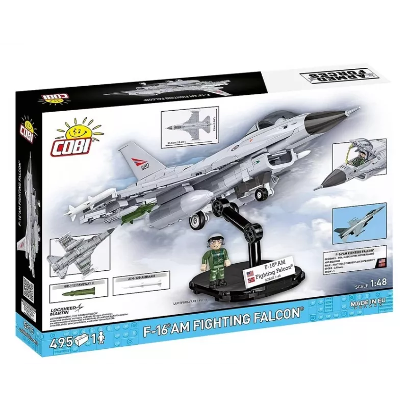 „Cobi“ konstravimo rinkinys F-16AM „Fighting Falcon“, 495 detalės, mastelio modelis