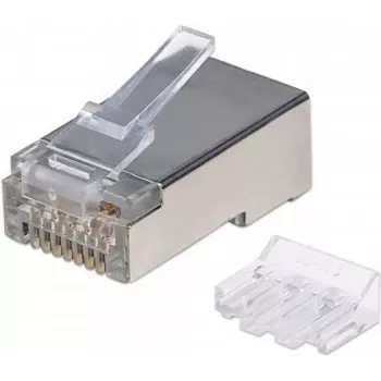 Intellinet RJ45 moduliniai kištukai, Cat6A, STP, 3 šakų, vientisam laidui, 15 µ auksu dengti kontaktai, 90 vnt. pakuotė