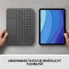 Dėklas su klaviatūra Combo Touch US iPad Pro 11 1,2,3 Gen pilkas