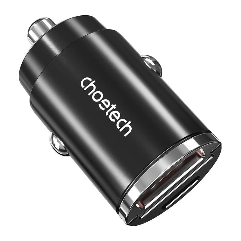 USB-C/USB-A įkroviklis CHOETECH TC0006 30W — QC3.0 ir PD3.0 palaikymas