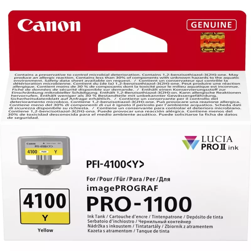 Canon LUCIA PRO II rašalo kasetė 1 vnt. Originali standartinė talpa geltona