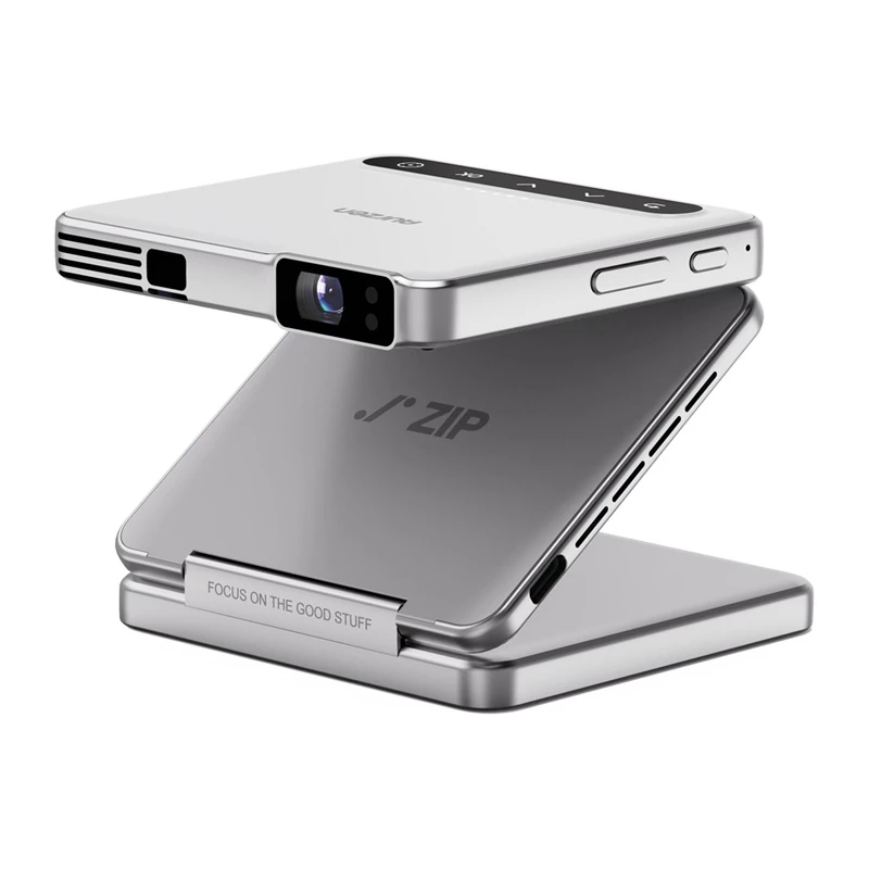 Aurzen Zip Projector (Sidabrinis) — nešiojamas mini projektorius, modelis AU-PJ-ZP001M-UNWH0