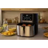 Karšto oro gruzdintuvė ESPERANZA EKA004 — 8 l, 1700 W, 8 programos, jutikliniai valdikliai, nerūdijantis plienas