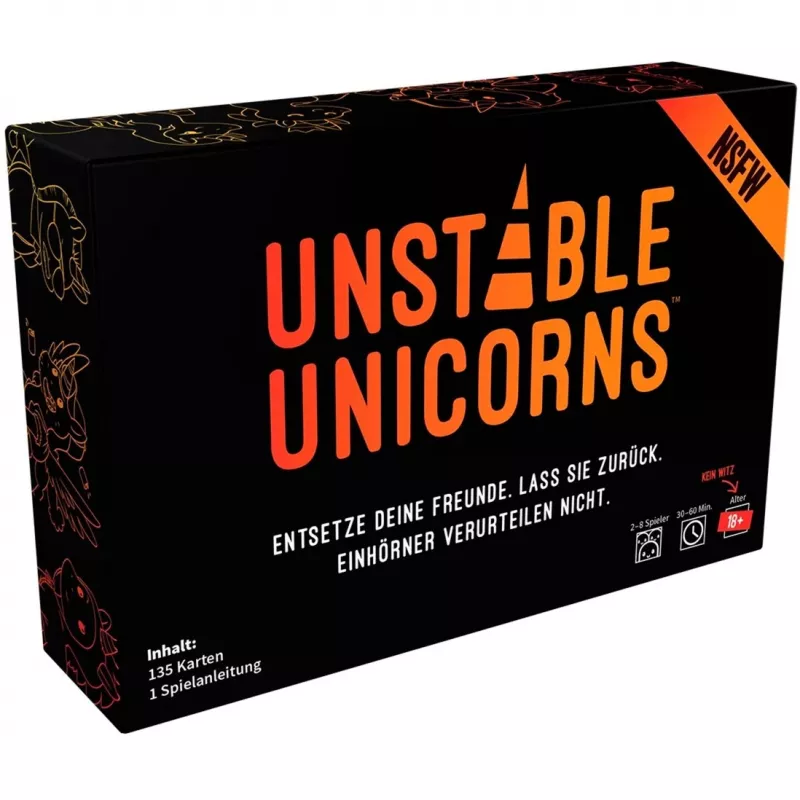 Unstable Unicorns NSFW, kortų žaidimas