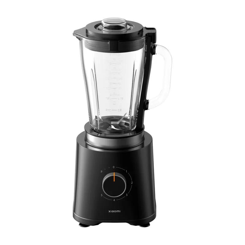 Virtuvinis blenderis Xiaomi BHR8936EU — 600 W, 1,75 L dubuo, 5 greičiai, sukamasis valdymas, nerūdijančio plieno peiliai, juodas