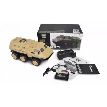 Amewi V-Guard šarvuotis 6WD 1:16 RTR nuotoliniu būdu valdomas RC modelis su elektros varikliu (22585)
