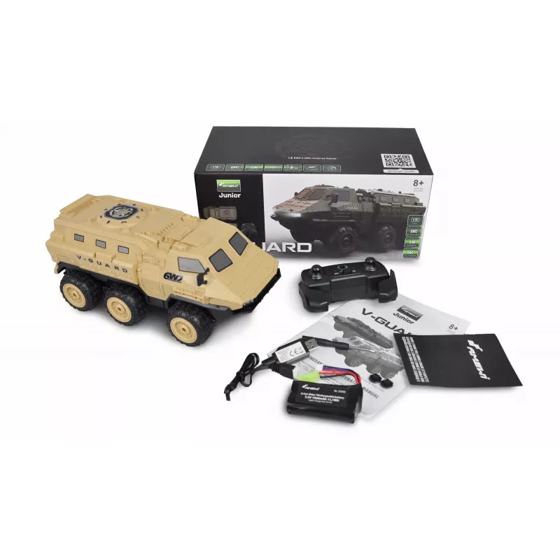 Amewi V-Guard šarvuotis 6WD 1:16 RTR nuotoliniu būdu valdomas RC modelis su elektros varikliu (22585)