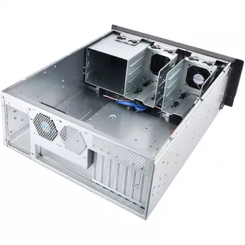 Silverstone RM400 Rack juoda, pilka