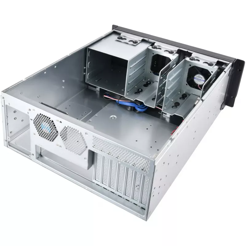 Silverstone RM400 Rack juoda, pilka