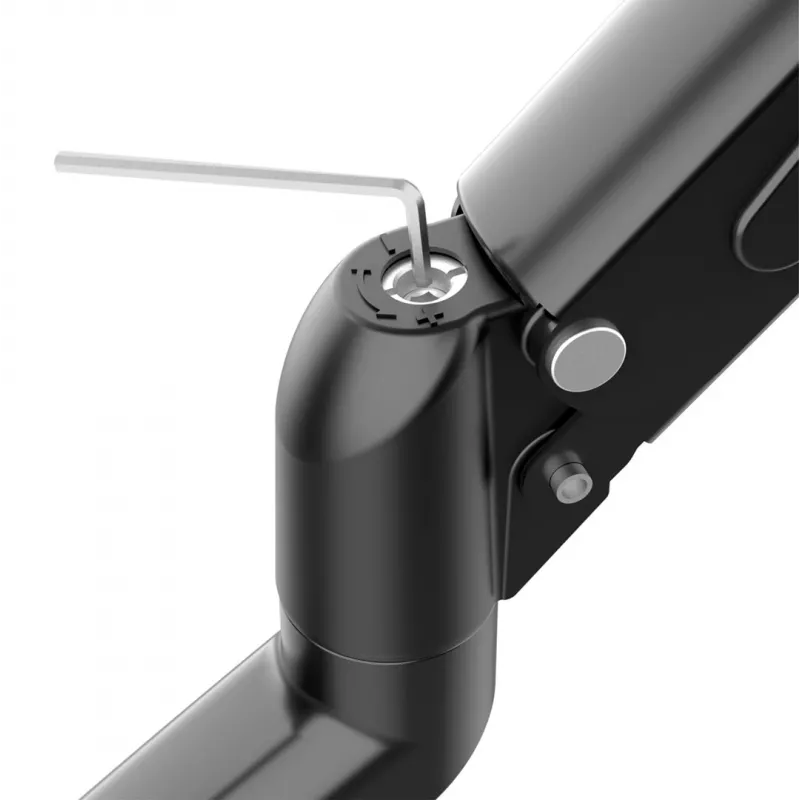 Maclean MC-860N Monitor Mount, su dujine spyruokle, 13-27, 8 kg, juoda