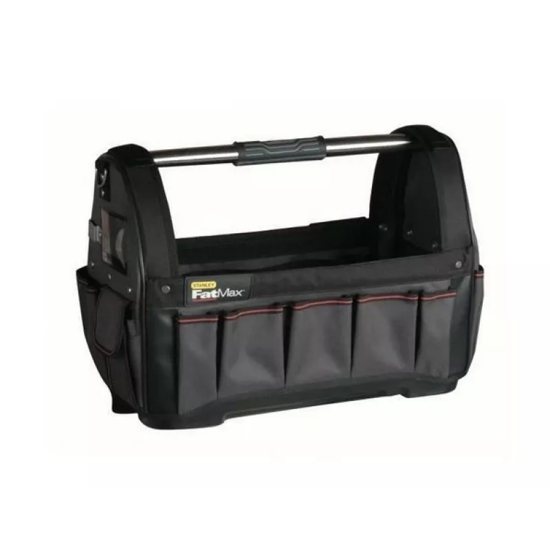 Įrankių dėžė STANLEY 1-93-951, plastikinė, atverčiamas dangtis, rankenos, 480×250×330 mm, juoda