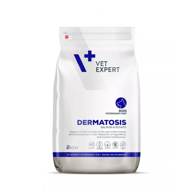VET EXPERT Veterinary Diet Dermatosis Dog Salmon & Potato - sausas šunų maistas - 2 kg