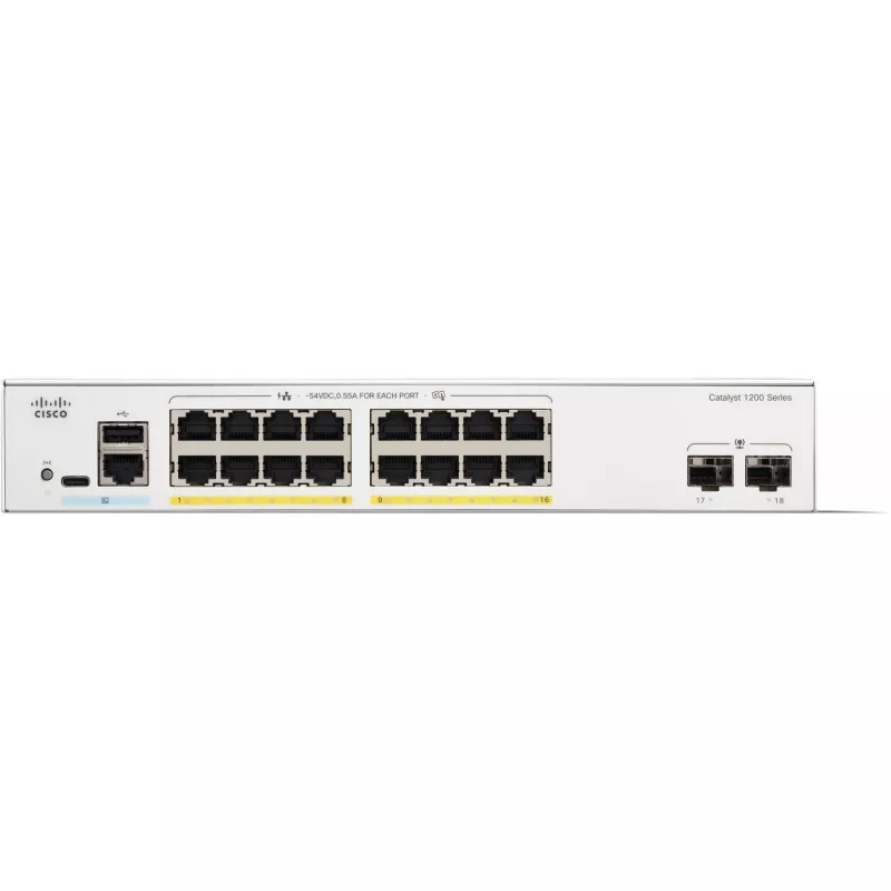CISCO Catalyst 1200 16 prievadų GE PoE 2x1G SFP