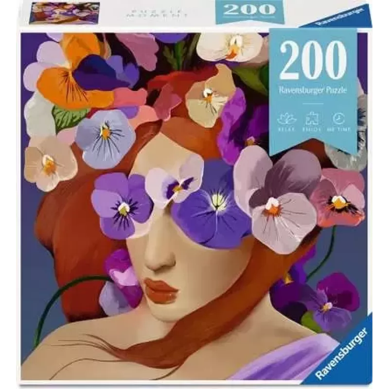 Dėlionė Ravensburger Puzzle Moment Purple — 200 dalių, kompaktiškas formatas