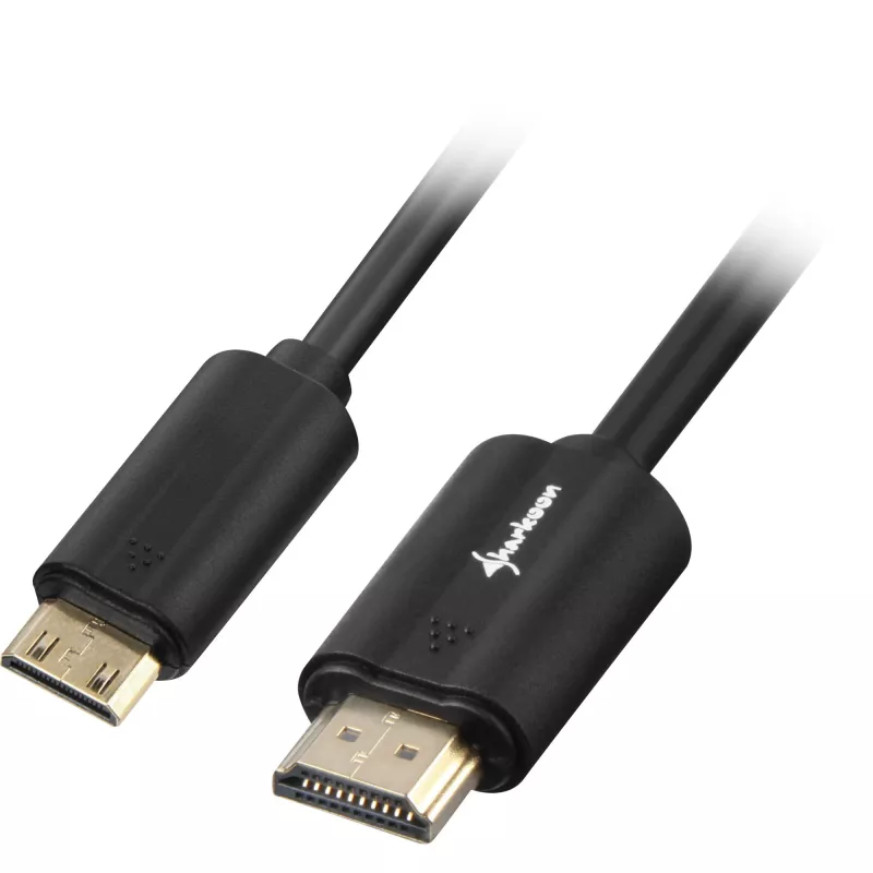 Adapterinis kabelis HDMI kištukas > mini HDMI kištukas (juodas, 3 m, HDMI 4K)
