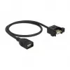 USB laidas DeLOCK 85459 USB 2.0 0,5 m juodas
