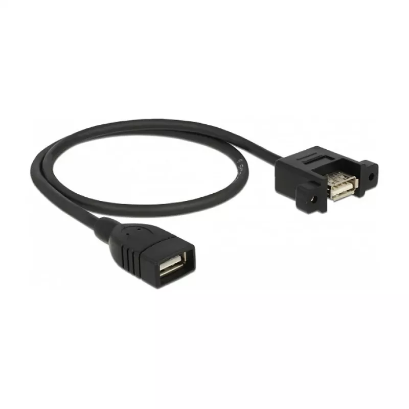USB laidas DeLOCK 85459 USB 2.0 0,5 m juodas
