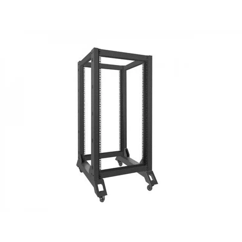 Laisvai stovintis stovas LANBERG OR01-6822-B 22U, 600 mm P x 800 mm G, juodas, 600 kg talpa