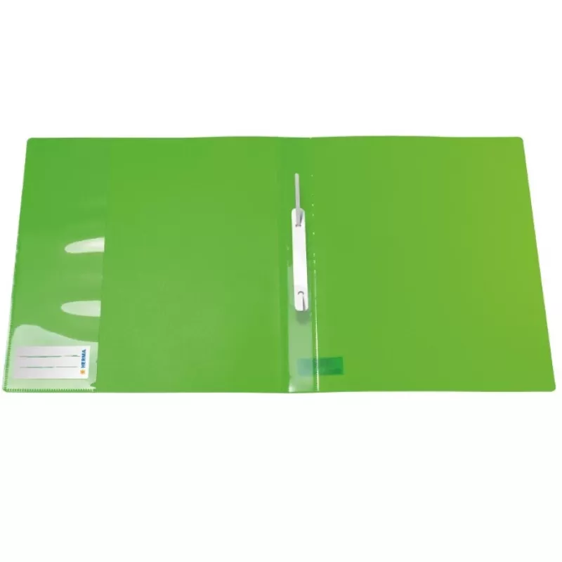 Aplankas HERMA 19639 polipropileno žalias A4 240x310mm
