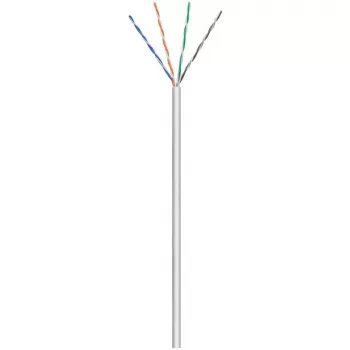 „Wentronic Goobay“ CAT 6 tinklo kabelis, U/UTP, pilkas, 100 m – CCA, AWG 24/7 (vytas), PVC (93884)
